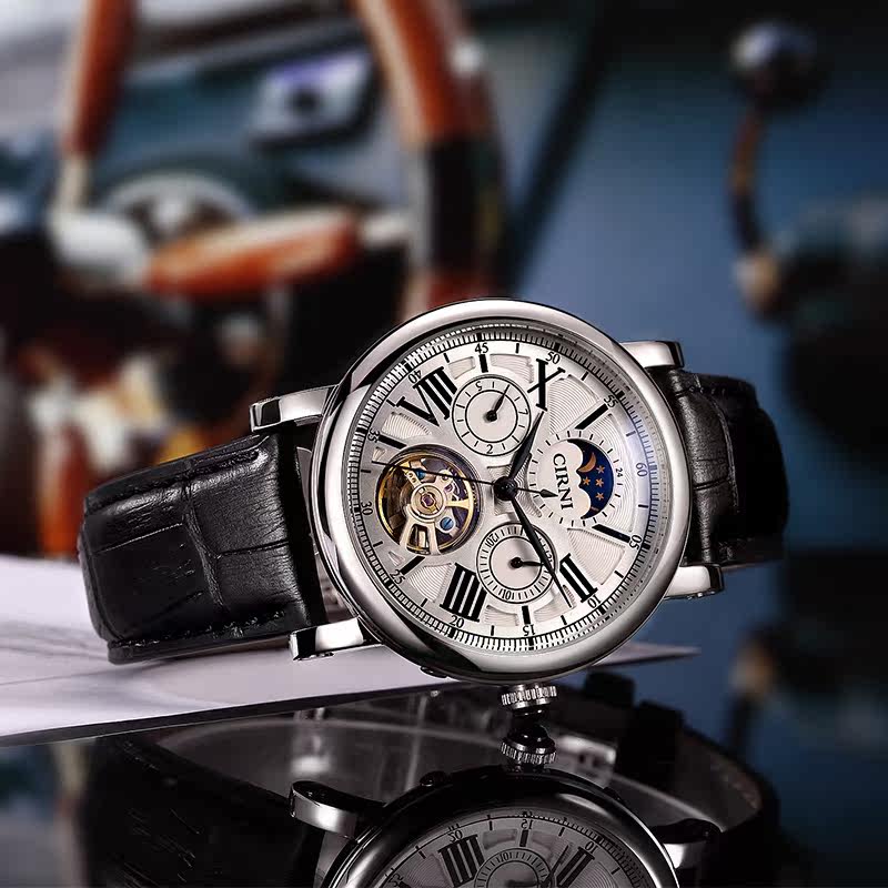 西亚尼男士男全自动名牌时尚机械表 cirni西亚尼西时尼国产腕表