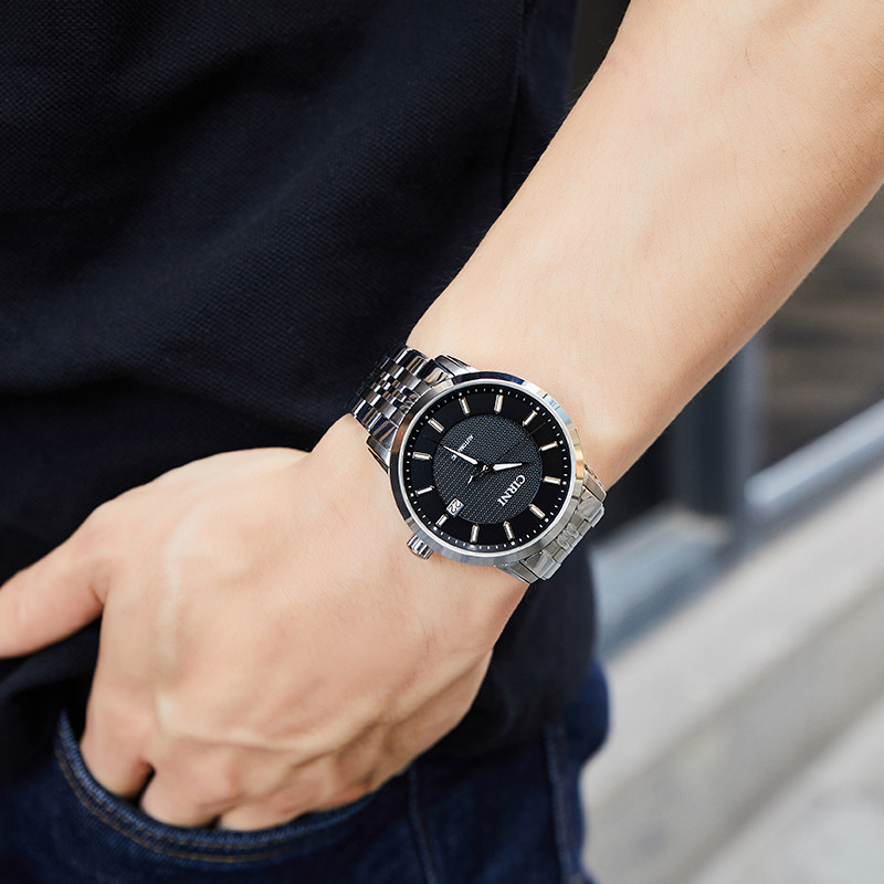 新款正品西亚尼全自动真皮机械表 cirni西亚尼西时尼国产腕表