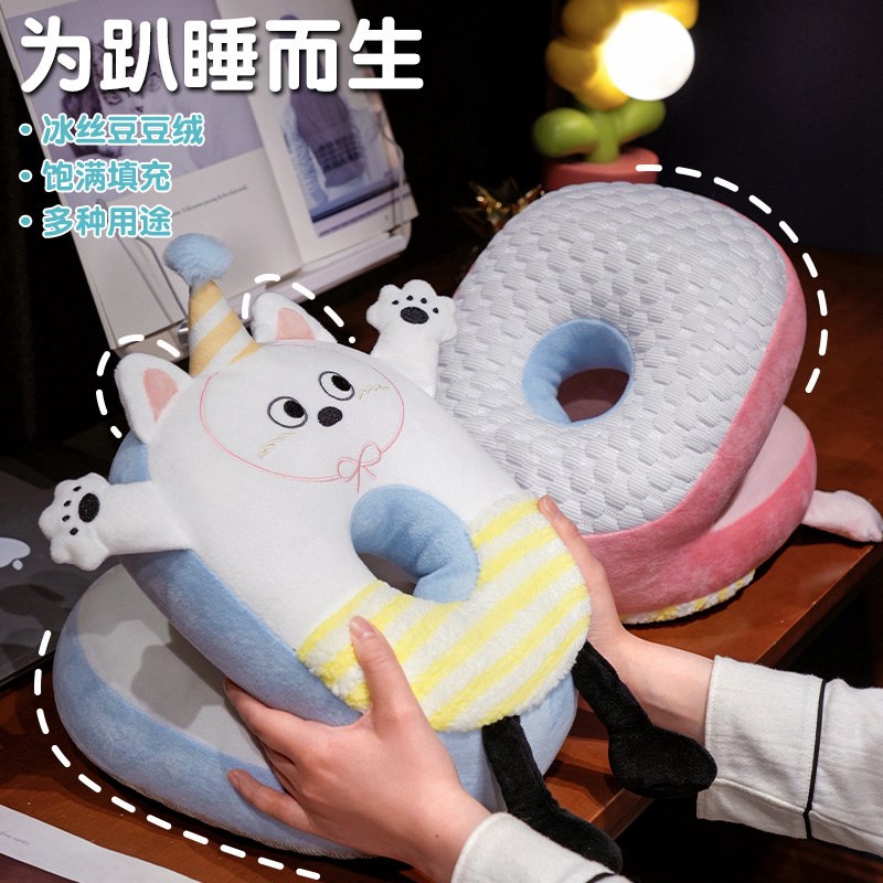 冰丝午睡枕趴睡枕头办公室午休神器儿童午觉趴桌上小学生睡觉抱枕 - 图3