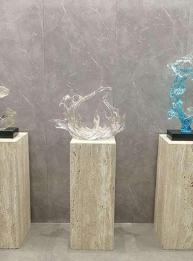 轻奢抽象进口透明树脂雕塑装饰摆件酒店大堂客厅售楼处艺术品