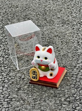 DENKYO日本龙虎作开业礼物前台收银台入户桌面家用旺宅招财猫摆件