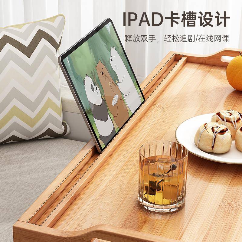 飘窗桌子小茶几网红可折叠矮桌卧室家用阳台榻榻米炕桌坐地小茶桌 - 图2