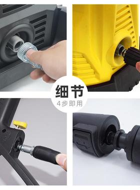 铭欧自吸式家用1400w高压自动洗车机便携刷车高压水枪汽车清洁