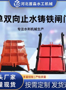 铸铁闸门液压密封防倒灌闸门水利单双向止水镶铜铸铁闸门