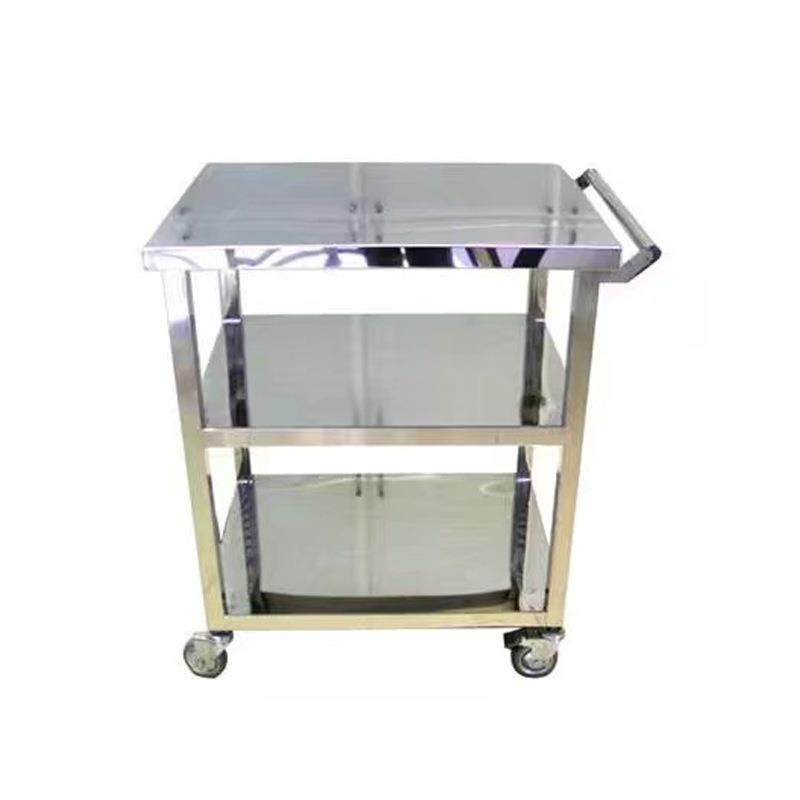 不锈钢3层推车双层工具车不锈钢静音餐具车清洁间平板手推车,淘宝优惠券,粉丝福利购,淘宝优惠卷