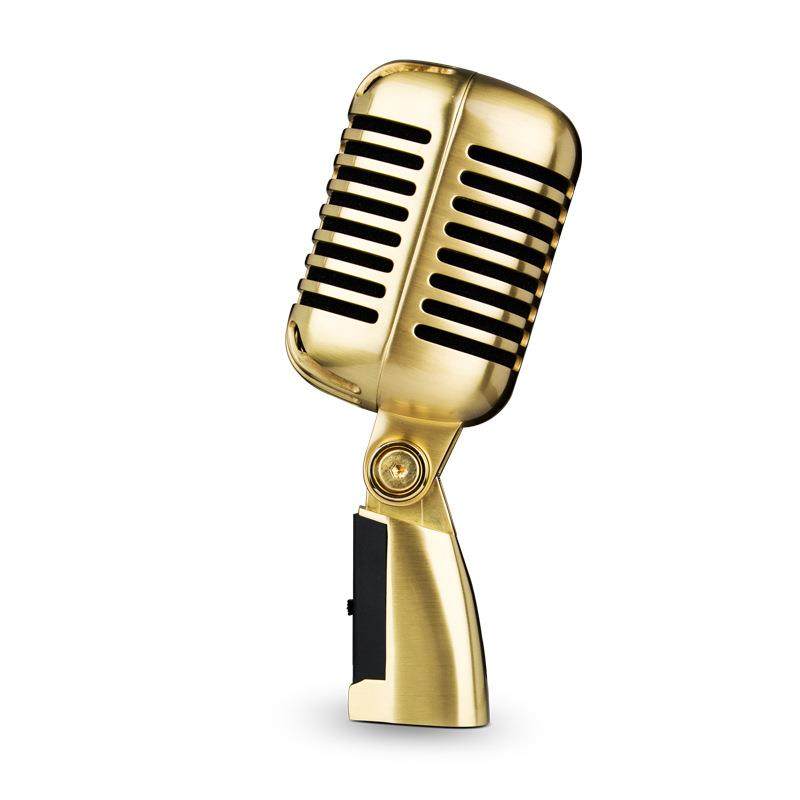 动圈式麦克风复古式古典话筒舞台演出仿古话筒KTV爵士麦金属,淘宝优惠券,粉丝福利购,淘宝优惠卷
