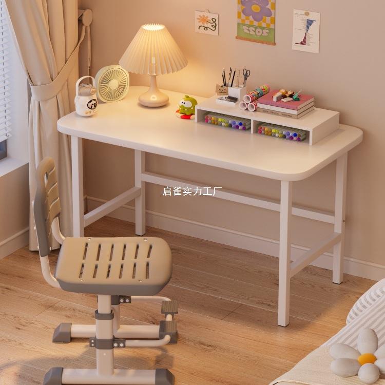 Children's study table, primary school student writing computer desk, household simple children's desk and chair, liftable table set