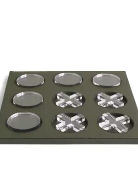 现代简约创意皮革亚克力棋盘摆件样板房售楼处桌面软装饰品摆件
