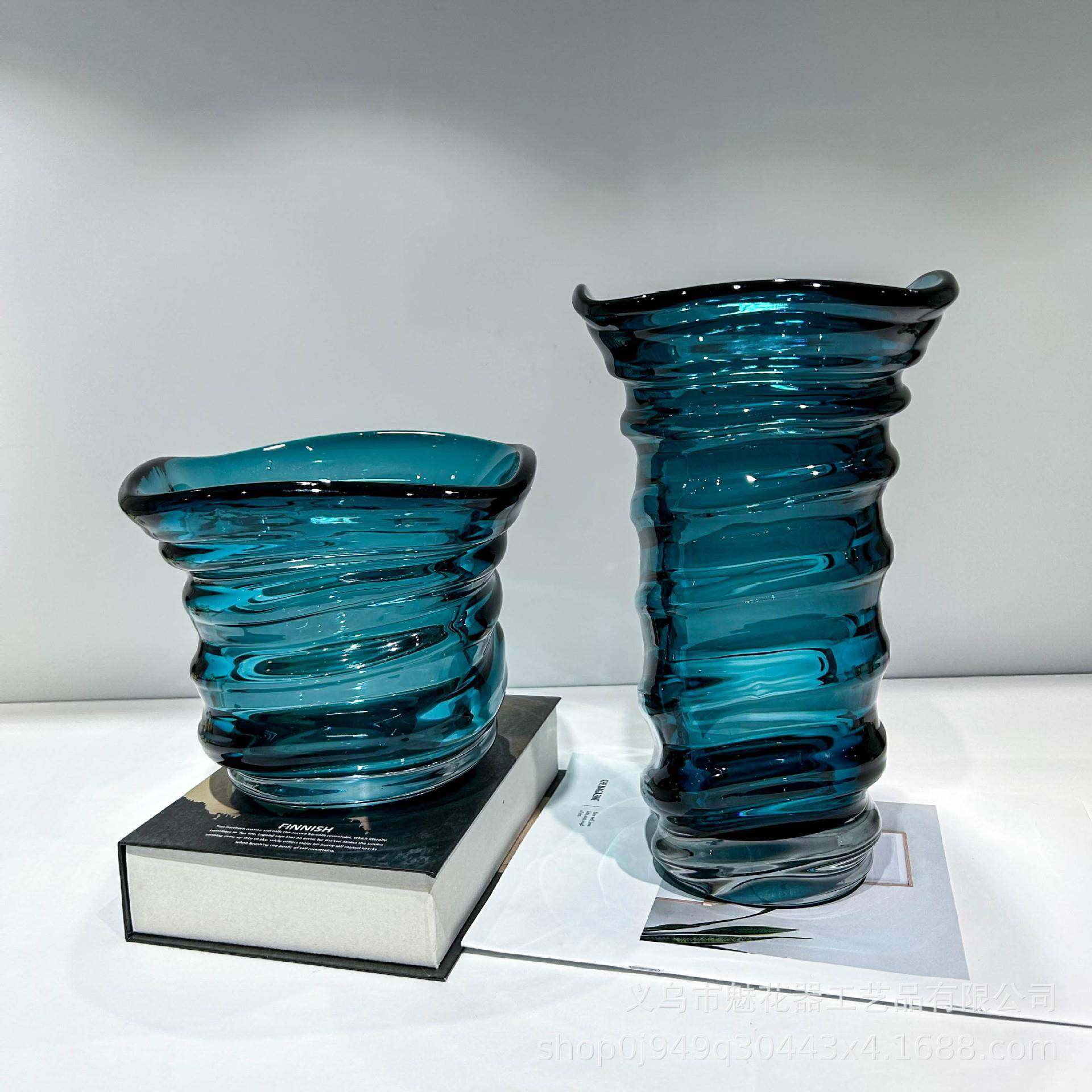 简约厚重花瓶摆件家居客厅水培插花花器样板间艺术软装琉璃花瓶,淘宝优惠券,粉丝福利购,淘宝优惠卷