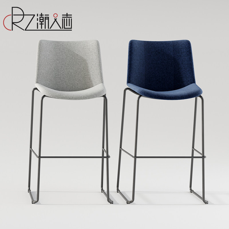 北欧休闲吧台凳个性酒吧椅靠背简约现代高脚凳子家用轻奢吧台椅子,淘宝优惠券,粉丝福利购,淘宝优惠卷