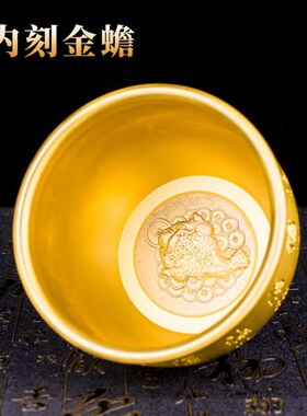 招财新百福缸聚宝盆铜制家庭精品摆件黄铜米缸招财新百福缸聚宝盆