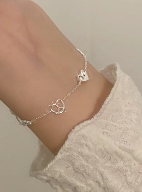 甜甜圈999纯银手链女2024新款爆款轻奢小众精致手饰闺蜜生日礼物