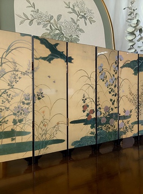 桌面小屏风日式复古创意特色送礼中式古典工艺品迷你装饰家居摆件