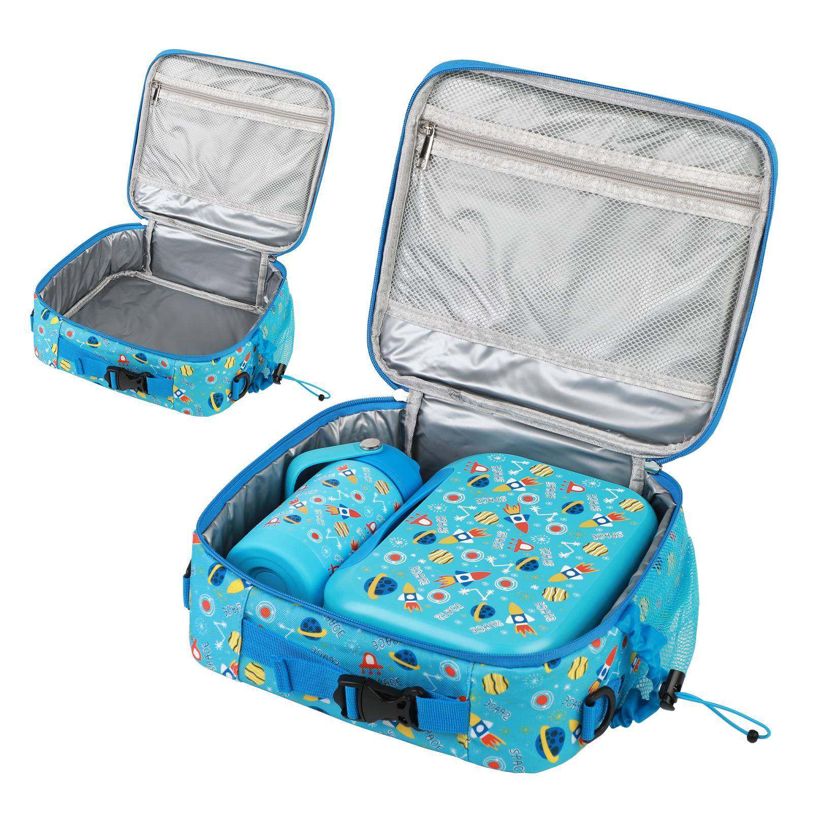 爆款热销时尚带饭大容量加厚铝箔卡通儿童手提斜跨保温包套装,淘宝优惠券,粉丝福利购,淘宝优惠卷