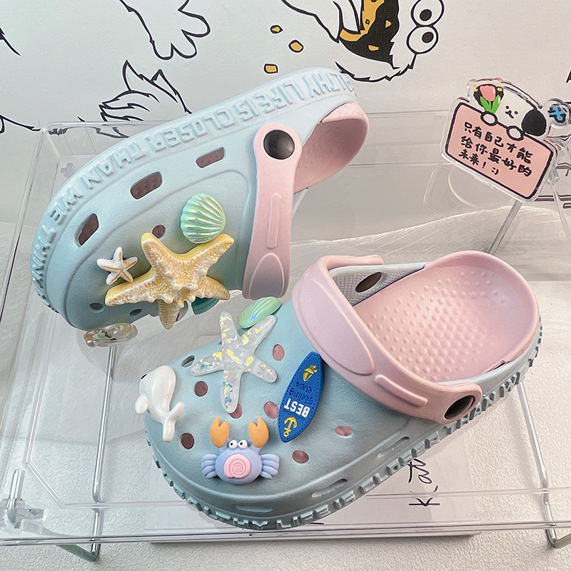 儿童凉鞋洞洞鞋女童沙滩鞋防滑拖鞋外穿外出时尚海边夏季2023新款,淘宝优惠券,粉丝福利购,淘宝优惠卷