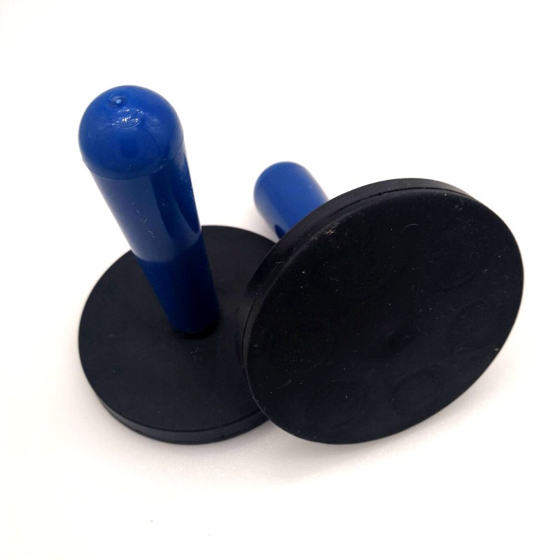 包胶磁铁吸盘手柄D88mm衣帽间门后磁性挂钩汽车改色贴膜强磁磁吸 - 图1