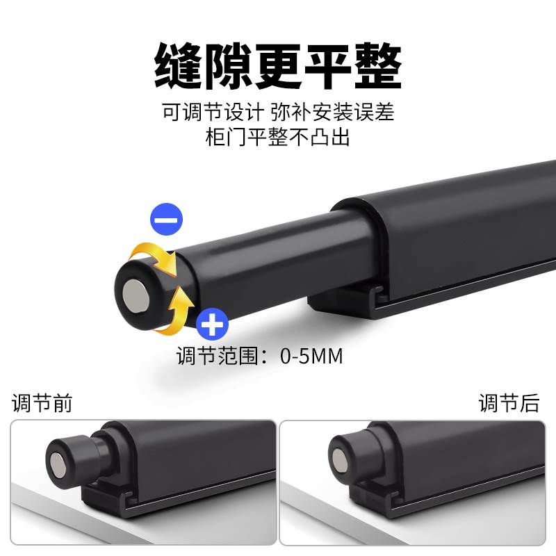 免打孔柜门反弹器按压式弹门器磁吸按弹器免拉手衣柜抽屉自动碰珠 - 图2