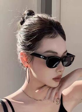 墨镜女2024新款防紫外线防晒猫眼高级感ins太阳镜夏开车眼镜男