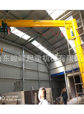 0.5t葫芦旋臂吊起重机立柱式悬臂吊电动行走小吊车旋转吊机3T单臂
