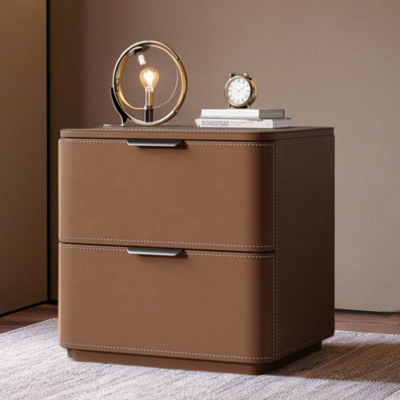 意式极简马鞍皮床头柜轻奢高级感卧室收纳柜简约现代边几全实木,淘宝优惠券,粉丝福利购,淘宝优惠卷