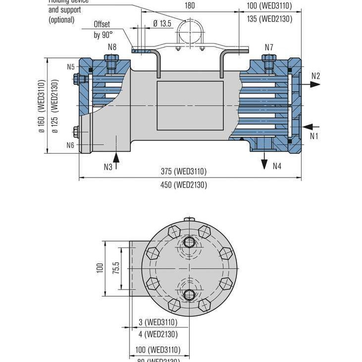 EagleBurgmann辅助系统上海伊格尔博格曼配用热交换器WED - 图1