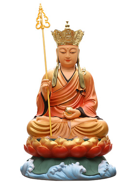 树脂玻藏钢地藏王 地用客厅家璃王摆件