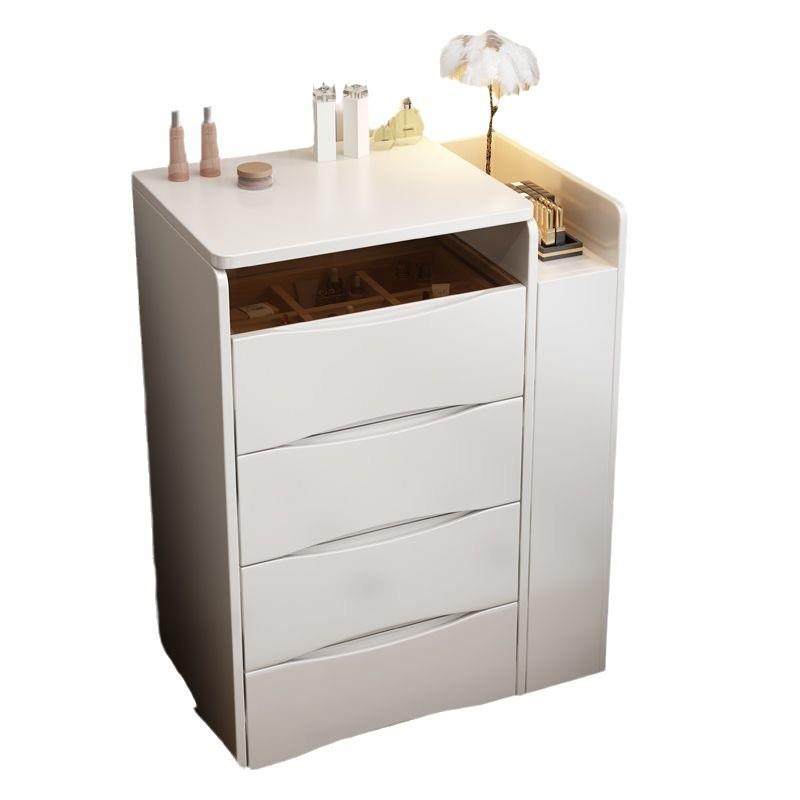 【折扣价】梳妆台奶油风可翻盖现代简约一体卧室小户型斗柜床头柜,淘宝优惠券,粉丝福利购,淘宝优惠卷