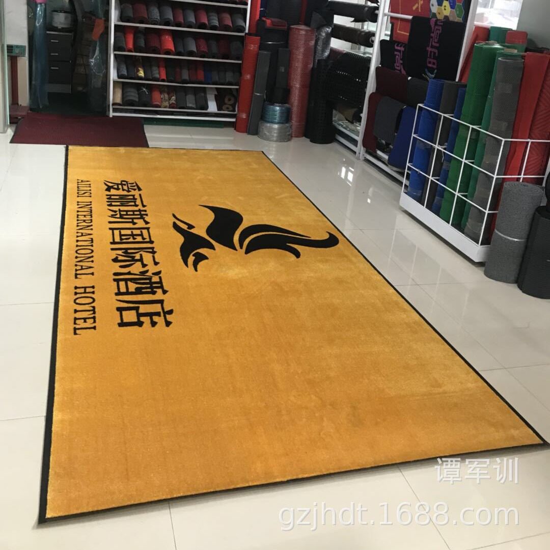 Directly supplied from the manufacturer, entrance door mats can be cut and connected to floor mats, indoor floor mats, hotel carpets