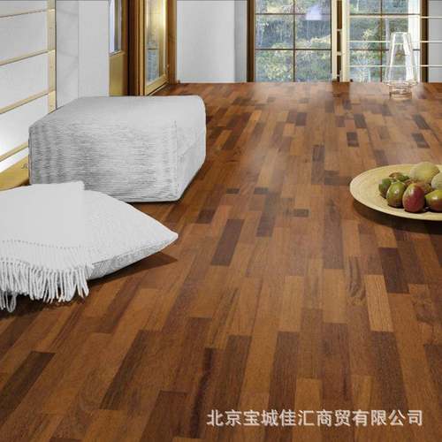 多层实木复合木地板地热防水耐用地暖家用E0三层实木地板 - 图1