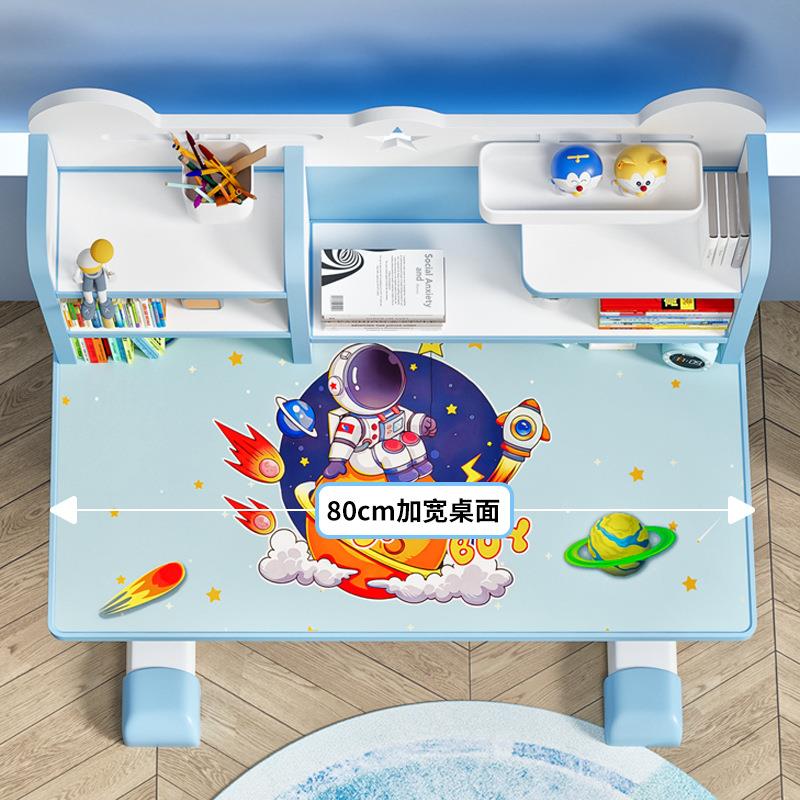 Ready-stock children's desks and chairs lift adjustable learning desks and chairs set children's cartoon desks and chairs thickened and stable