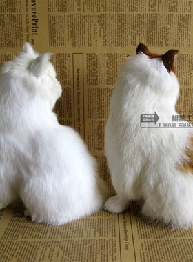 礼真猫咪摆件物居饰品摆件仿家场景布置礼物