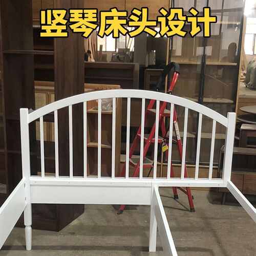 作点家具木制飘窗拼接床大莎实木床北美红橡定实木温床简约日式床 - 图2