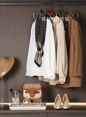 样板房间衣帽间软装饰品衣服包道具全屋定制展厅陈列搭配套装摆件