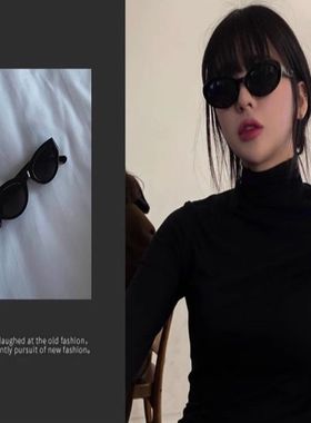 复古猫眼墨镜女款2025新款高级感欧美辣妹风太阳眼镜女方圆脸眼镜