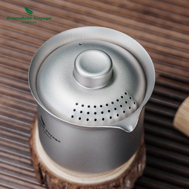 必唯纯钛鹰嘴户外茶具套装轻量茶杯双层防烫旅行泡茶器功夫茶,淘宝优惠券,粉丝福利购,淘宝优惠卷