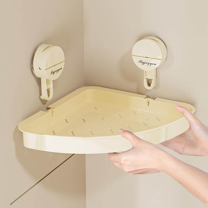 【折扣价】S"多功能卫生间转角置物架壁挂免打孔吸盘式浴室洗手间,淘宝优惠券,粉丝福利购,淘宝优惠卷