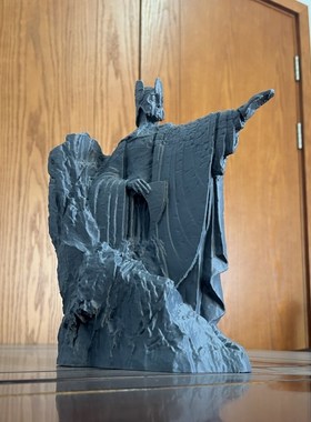 指环王魔戒霍比特人刚铎之门阿苟纳斯雕像书挡摆件档鱼缸布景