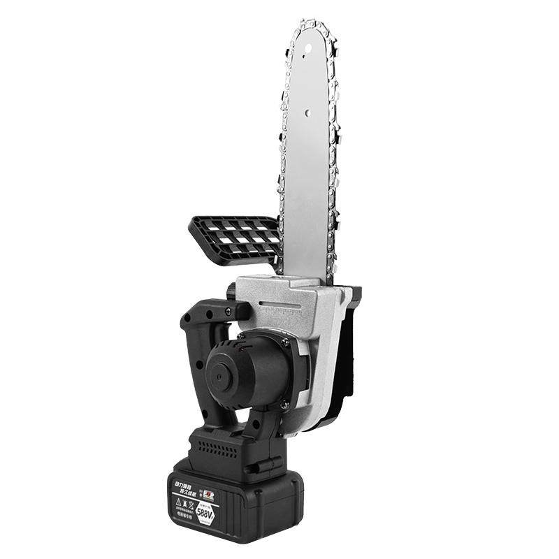 充电式电锯家用小型手持式户外锂电电锯伐木锯无线电链锯4寸迷你,淘宝优惠券,粉丝福利购,淘宝优惠卷