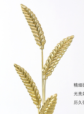 轻奢黄铜鹿大麦摆件家居客厅高档装饰品乔迁新居礼品开业礼物