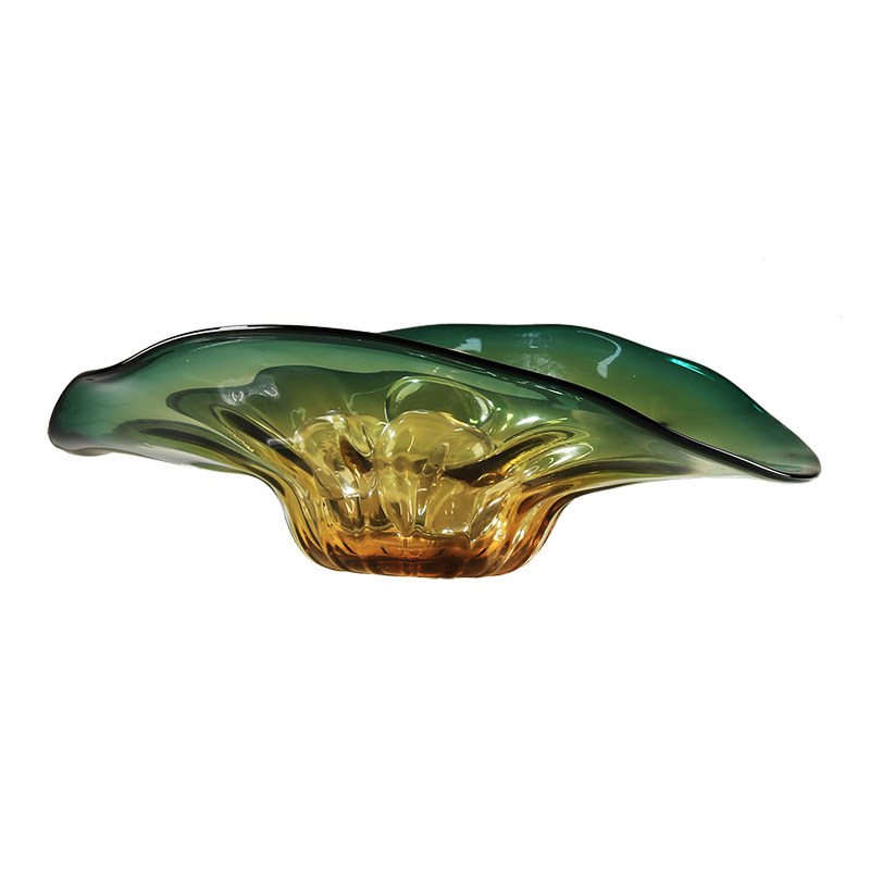 轻奢扇形琉璃超大果盘现客厅售楼处酒店大堂茶几桌面家用水果,淘宝优惠券,粉丝福利购,淘宝优惠卷