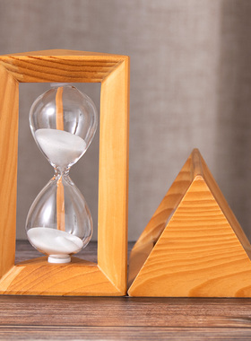 沙漏计时器漏斗儿童防摔分钟简约复古创意时间流沙摆件