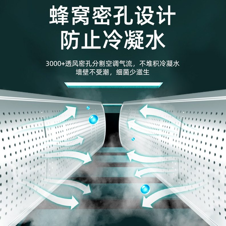 罩式防风挡板遮风板柜板防直吹挡风板导风柜机出风口圆柱立式空调 - 图3