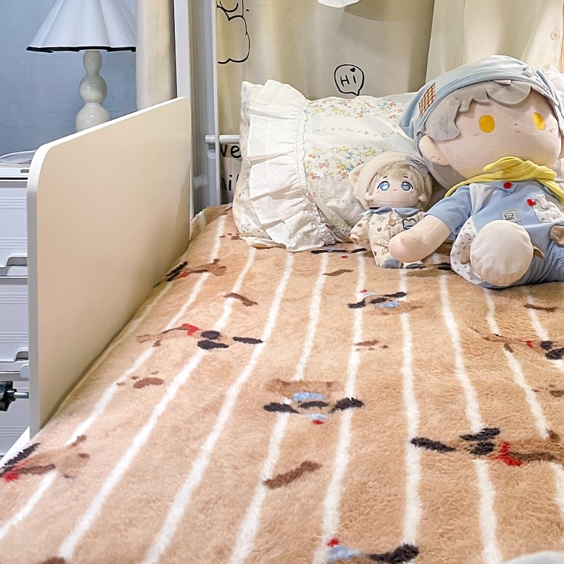 宿舍床围床侧边护栏下铺可折叠电脑桌防摔床挡板学生床上床头隔板 - 图2