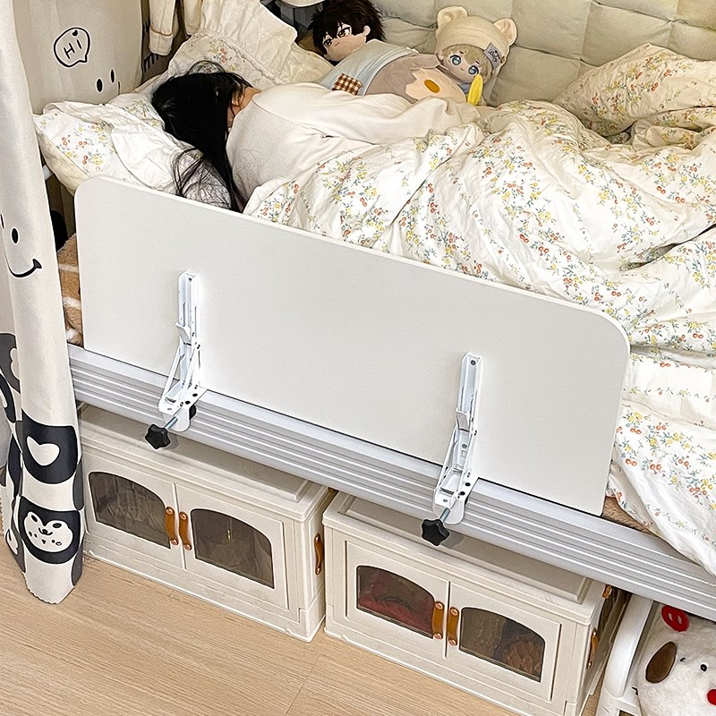 宿舍床围床侧边护栏下铺可折叠电脑桌防摔床挡板学生床上床头隔板 - 图1