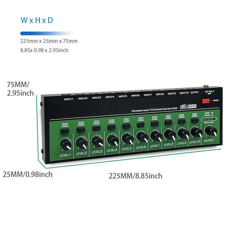10路调音台混音器多路输入混音台音频信号混合乐器吉他音箱扩展器,淘宝优惠券,粉丝福利购,淘宝优惠卷