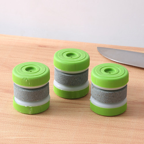 圆形厨房家用快速磨刀石创意磨剪子器菜刀工具 磨刀器 - 图2