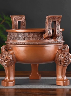 战国楚大鼎紫铜摆件开业礼赠