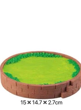 创意日式猫咪婚礼草坪圆形公园场景摆件装饰树脂拍照道具