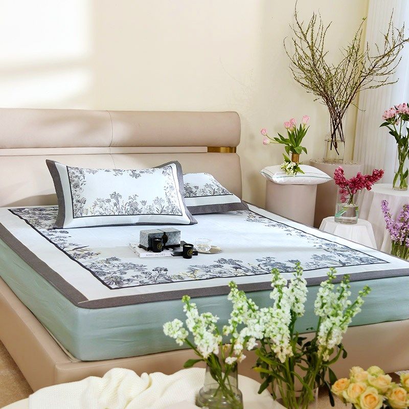 黛富妮家纺冰丝席夏季凉席可折叠床笠款席子冰丝凉席子,淘宝优惠券,粉丝福利购,淘宝优惠卷