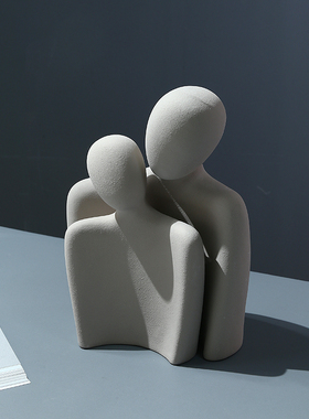 卡瓦利现代简约轻奢极简陶瓷意式艺术摆件饰品客厅抽象家居装饰品